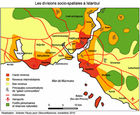 carte Istanbul revenu par habitant aéroport autoroutes forêts