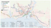 carte Istanbul transports grande carte en détail trains trams métro