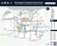 carte transport Jakarta train métro bus