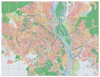 carte Kiev bâtiments publics administratifs