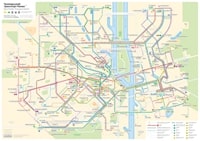 carte Kiev transports publics métro bus trams