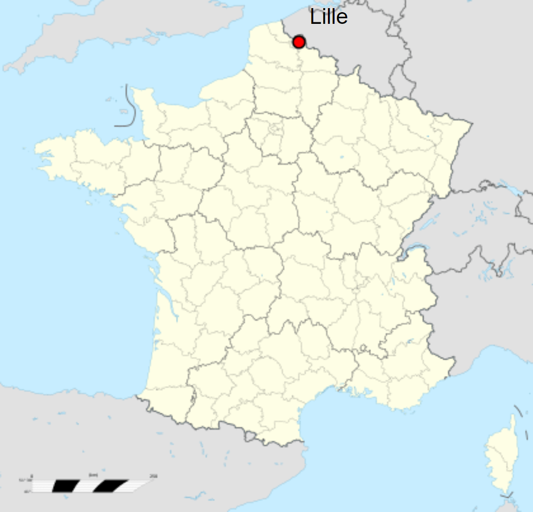 Carte De Lille Avec Les Quartiers Et Les Rues