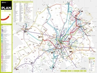 Plan transport Lille métro tram bus