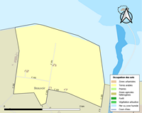 Carte du Mont-Saint-Michel avec l'occupation des sols
