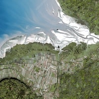 Photo satellite du Mont-Saint-Michel
