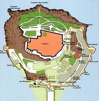 Plan des rues du Mont-Saint-Michel