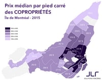 carte Montréal prix immobilier