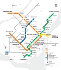 Plan métro Montréal