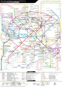 Plan transport Moscou métro train