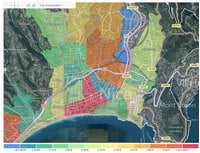 Carte de Nice et du prix de l'immobilier par quartier