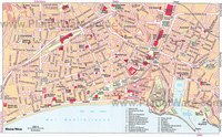 Carte de Nice avec les sites touristiques