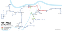carte Ottawa transport métro train bus