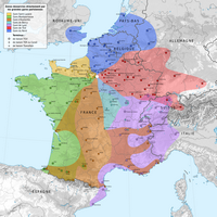 Carte de Paris avec la desserte de la France selon les différentes gares de la capitale