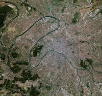 carte Paris photo satellite