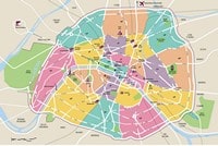 carte Paris intra-muros monuments Notre-Dame de Paris