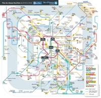 Plan Paris réseau Noctilien bus nuit