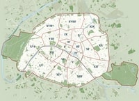 Plan Paris arrondissements
