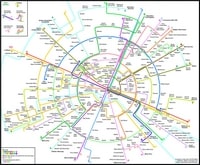 Plan Paris métro simple