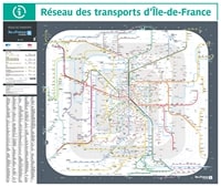 Plan Paris transports train RER métro tram bus