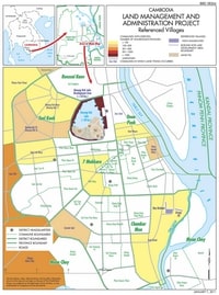 Carte administrative Phnom Penh communes quartiers projets aménagement