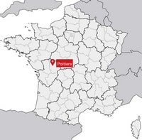 carte Poitiers France