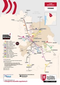 carte Poitiers transports commun bus connexions TER LGV
