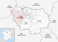 Carte localisation Saint-Quentin-en-Yvelines région Île-de-France