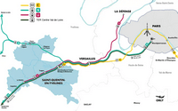 Carte Saint-Quentin-en-Yvelines train gare rer