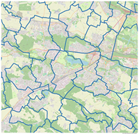 Grande carte de Saint-Quentin-en-Yvelines rue route