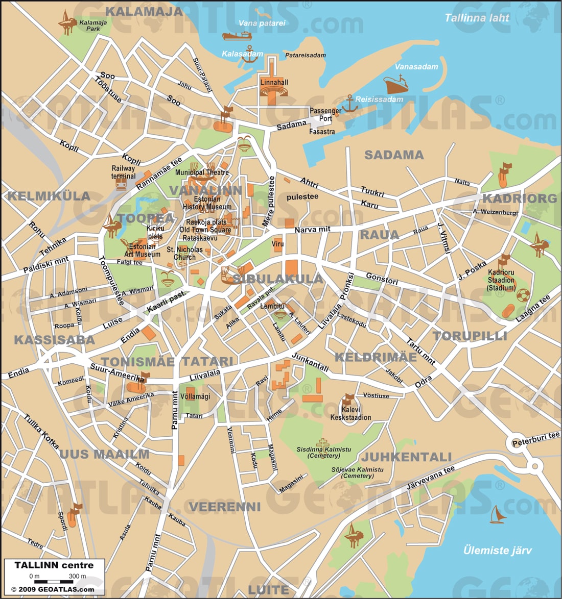 tallinn tourist map