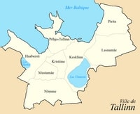 carte Tallinn huit quartiers tallinnois