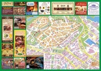 Carte de Tallinn avec la vieille ville, les bars et les restaurants