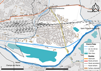 Carte Vaires-sur-Marne eau route