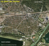 Image photo satellite Vaires-sur-Marne