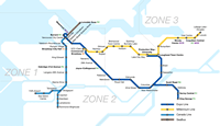 Carte métro Vancouver