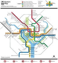 carte Washington métro